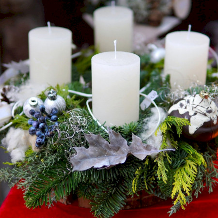 Adventi koszorú készítés Balatonszárszón