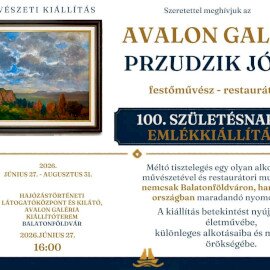 Avalon Galéria és Przudzik József kiállításának megnyitója Balatonföldváron