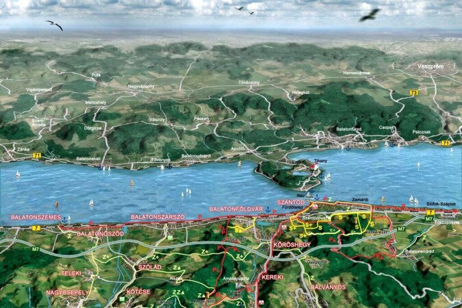 Balaton turisztikai térkép