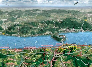 Balaton turisztikai térkép