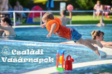 Családi vasárnap Somogy gyermekbarát fürdőjében Igalban	