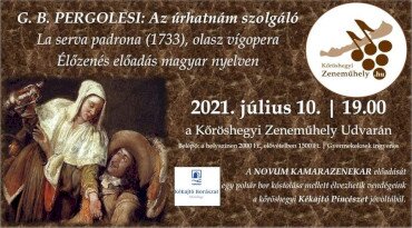 Élőzenés vígopera előadás a Kőröshegyi Zeneműhely szabadtéri pódiumán