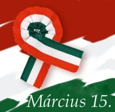 Emlékezés az 1848-as forradalom hőseire, koszorúzás Balatonszemesen