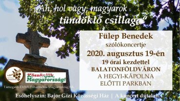 Fülep Benedek ünnepi szólókoncert Balatonföldváron