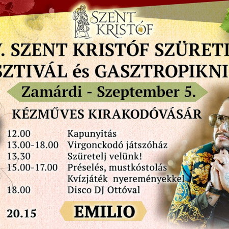 IV.SZENT KRISTÓF SZÜRETI FESZTIVÁL és GASZTROPIKNIK