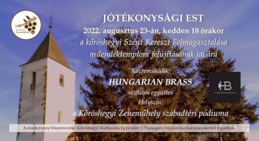 JÓTÉKONYSÁGI EST | HUNGARIAN BRASS | a Kőröshegyi Zeneműhely szabadtéri pódiumán