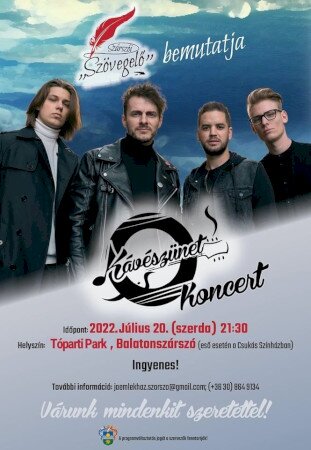 Kávészünet zenekar koncertje Balatonszárszón