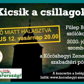 Kicsik a csillagok | nyáresti szabadtéri szólókoncert