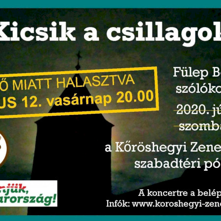 Kicsik a csillagok | nyáresti szabadtéri szólókoncert
