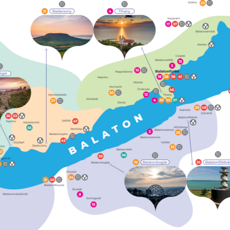 Kihagyhatatlan élmények - Balaton térkép
