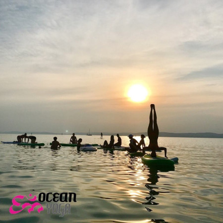 Naplementés sup yoga Balatonföldvár