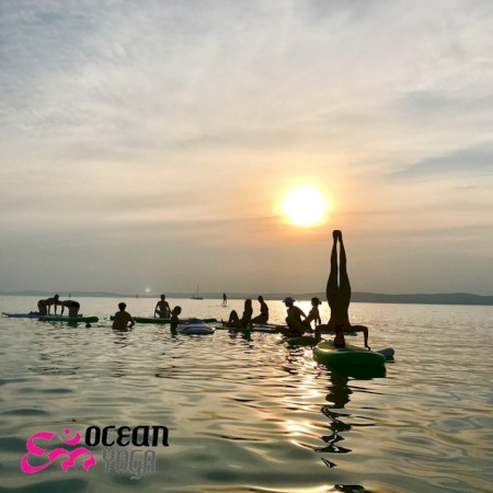 Naplementés sup yoga Balatonföldvár