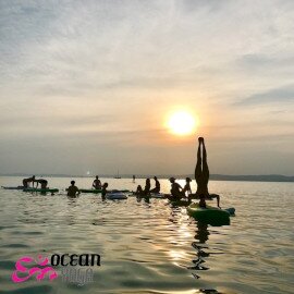 Naplementés sup yoga Balatonföldvár