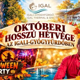 Októberi hosszú hétvége az Igali-Gyógyfürdőben