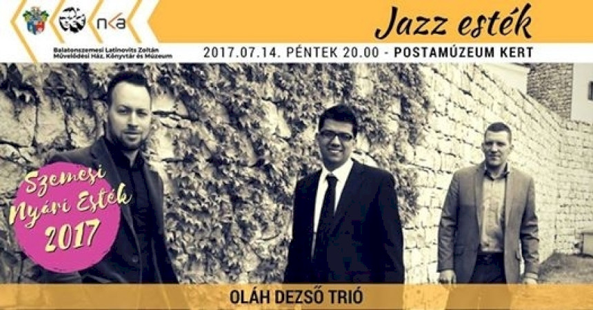 Oláh Dezső trió koncert Balatonszemesen