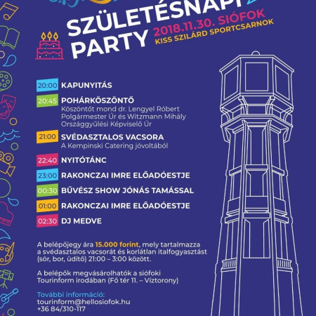  SIÓFOK50 SZÜLETÉSNAPI PARTY