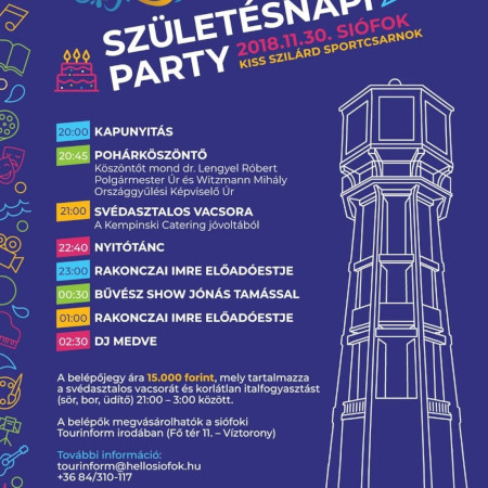  SIÓFOK50 SZÜLETÉSNAPI PARTY