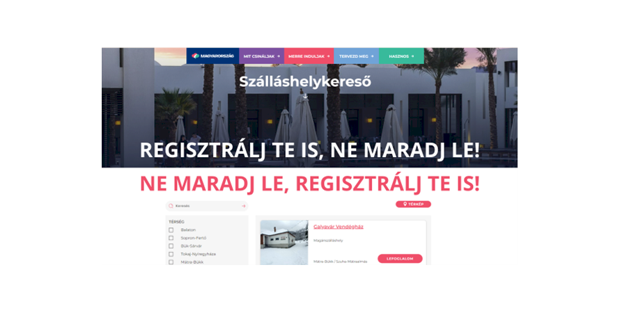 Szálláshely szolgáltatók figyelem!