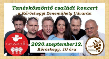 Tanévköszöntő Családi Koncert a Kőröshegyi Zeneműhely Udvarán