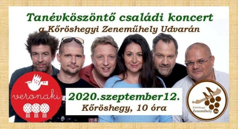 Tanévköszöntő Családi Koncert a Kőröshegyi Zeneműhely Udvarán