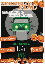 Termelői piac, tökfaragás, gyerekeknek kézműves foglalkozás
