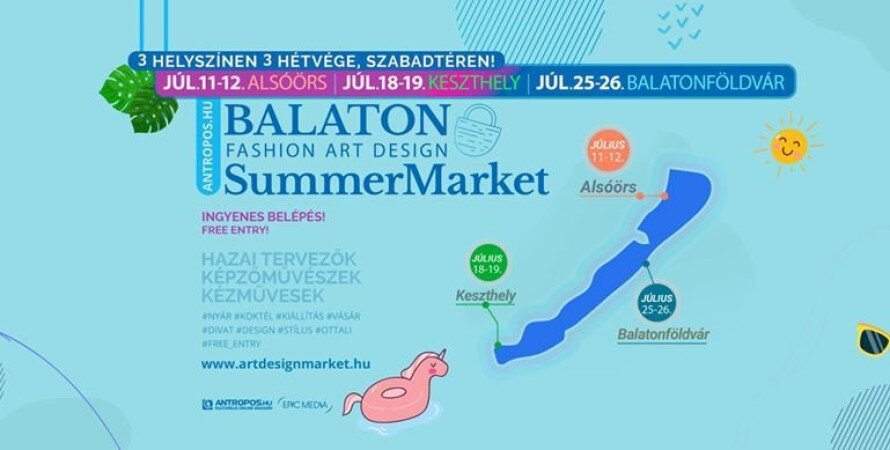 VÁSÁR: Júl.25-26. BALATON Summer Market / divat-design-művészet szabadtéren - BALATONFÖLDVÁR
