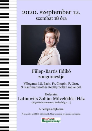 Zongoraest Balatonszemesen