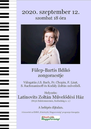 Zongoraest Balatonszemesen